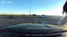 Dashcam footage shows devastating car crash