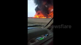 US: Fire Breaks Out At Industrial Facility In North Carolina Burning At Least 30 Acres