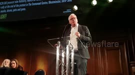 Julian Assange: 'This is the gravest threat against press freedom of our times' says WikiLeaks Kristinn Hrafnsson in London rally