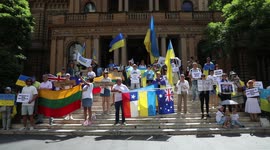 Stand with Ukraine rally in Sydney, Australia