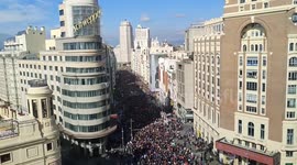 Madrid protesters march in defense of public healthcare
