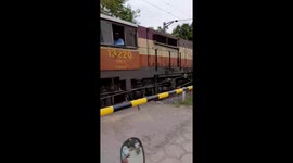 TRAINS CROSSING RAILROAD CROSSINGS . HIGH SPEED PERFECT LEVEL CROSSING TRAINS | DIESEL TRAINS & ELECTRIC TRAINS | INDIAN RAILWAYS
