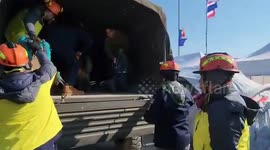 Thai Golden Retriever rescue dogs search Turkey earthquake rubble