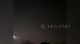 Spectacular asteroid hurtles through night sky over southern England
