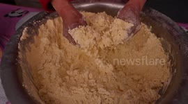 Fried Cake Making Process In Zhangjiakou, China