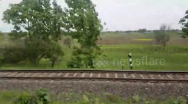 Amazing beautiful Train Tour Through The Green Mountains & fields in Odisha. Indian Railway