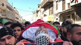 Palestinians carry body of 21-year-old man killed in latest Israeli military operation