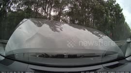 Accident: Multiple Vehicles Damaged in Lane Merging Between a Car and Volvo Truck