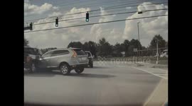 Accident: Speeding Car Smashes into Pick-Up Truck Sending it Flying