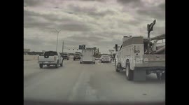 WTF Moment: Tesla Cam Captures Cones Falling From Water System Truck