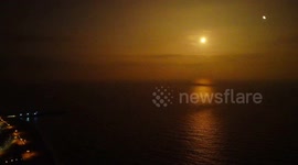 Rare DJI drone footage of the Sar2667 asteroid entering Earth's atmosphere over Portsmouth