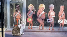 Artist celebrates 12th anniversary of Larry The Cat’s arrival in Downing Street, London
