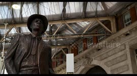 Windrush Monument by Basil Watson, placed within Waterloo Station, London, United Kingdom