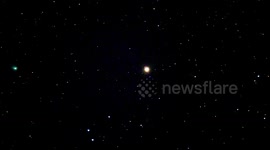 Green Comet's conjunction with 'Eye of Taurus' above Kent, UK