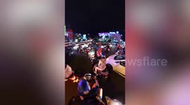 Hundreds of vehicles converge at insanely chaotic junction in Vietnam