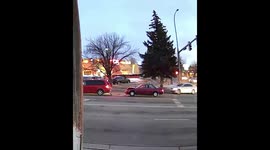 Hit and Run: Red Honda Brake Checks Causing Rear-End Collision