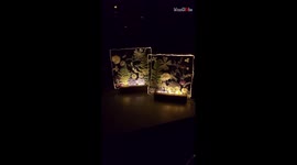 Russian artist fuses together dried flowers and epoxy resin to form dazzling lamps