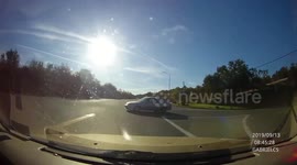 Close Call: Old Man Pulls out Into Road Nearly Causing a Terrible Collision