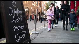 Drinking this way in the Anchor Pub which is in the Centre of Seven Dials, London, United Kingdom