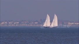 Stunning Expedition yacht Novara seen passing Kent, UK
