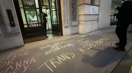 Hundreds of people turn up outside The Department of Education for Brianna Ghey Vigil