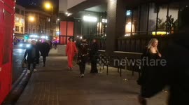 London Fashion Week kicks of in a most unexpected way with the Vin and Omi catwalk taking partly on the streets of Shoreditch. Local residents appeared oblivious to the strangely dressed catwalk modes walking down the street