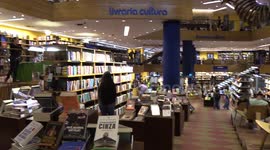 Artists and writers protest against the closure of Livraria Cultura in Sao Paulo, Brazil