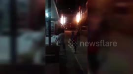 Power lines crackle in electricity fire in Pattaya massage parlour