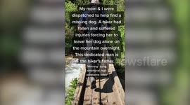 Heroic mother-daughter duo rescue dog who was trapped on steep Colorado mountain for 24 hours