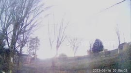 US: Lightning Flashes Captured On Home Security Camera During Severe Storm In Tennessee