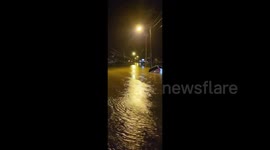 Vehicles stranded in floodwater as heavy rains batter Kentucky