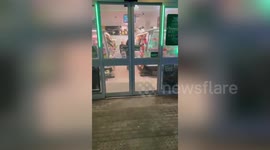 Shocking footage shows brazen thieves raiding 'Britain's most looted shop' in front of helpless staff