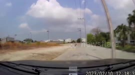 World's dumbest builders! Concrete electricity posts laid in the middle of road