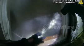 Brave cop busts window of burning Georgia home, rescues trapped elderly lady