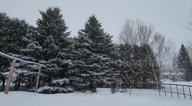 US: Low-Pressures System Brings Heavy Snow To Maine