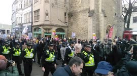AntiFa and anti-LTN protesters clash in Oxford
