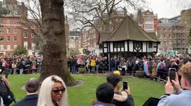 Vigil for Brianna Ghey in Soho Square