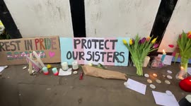 'Rest in Pride': Vigil for Brianna Ghey held in Soho Square, London