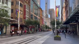Progress pride flag banners for Sydney World Pride