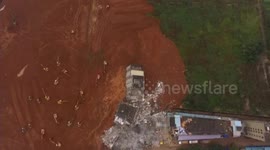 Rescue work continues at scene of Shenzhen landslide