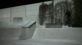 Extreme BMX Bike Grind -