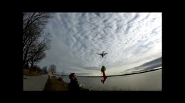 Drone delivers Christmas stocking