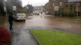 Flooding at the Red Lion - Littleborough