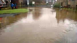 Flooded Road in Littleborough