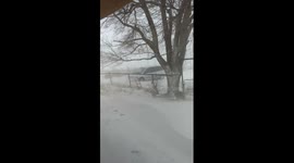 New Mexico residents open door to huge snowstorm