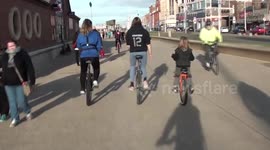 bicycle ride on the promenade with a difference