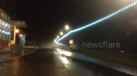 Driving to work through Storm Frank