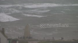 Storm Frank off Dorset Coast