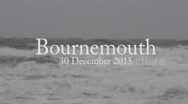 Bournemouth beach Storm Frank 30 December 2015