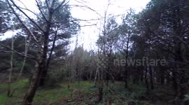 Homeless encampment in the woods Plymouth devon, Homeless moving from the streets to the woods